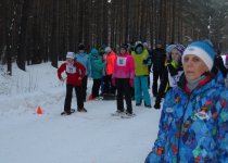 Специальная Олимпиада по бегу на снегоступах
